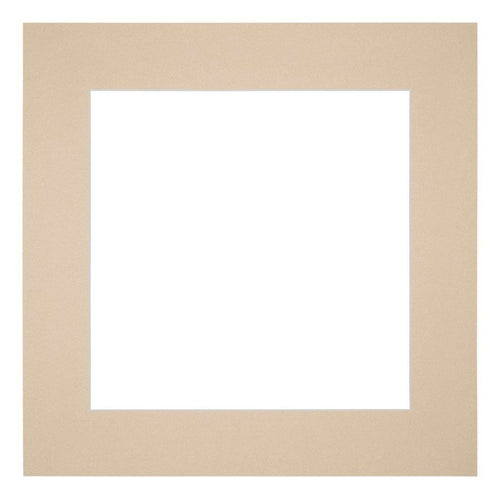 Passepartout Dimensione Cornice 40x40 cm - Formato Immagine 20x20 cm - Beige