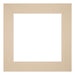 Passepartout Dimensione Cornice 40x40 cm - Formato Immagine 20x20 cm - Beige