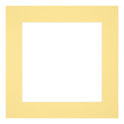 Passepartout Dimensione Cornice 40x40 cm - Formato Immagine 20x20 cm - Giallo