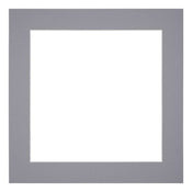 Passepartout Dimensione Cornice 45x45 cm - Formato Immagine 35x35 cm - Grigio