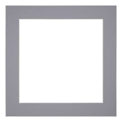 Passepartout Dimensione Cornice 30x30 cm - Formato Immagine 20x20 cm - Grigio