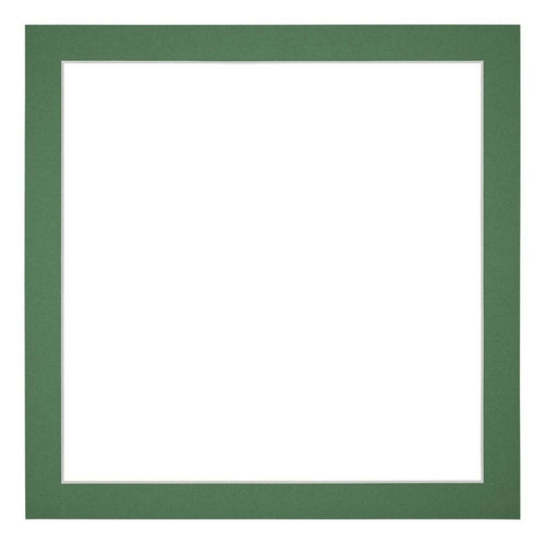 Passepartout Dimensione Cornice 40x40 cm - Formato Immagine 35x35 cm - Foresta Verde