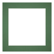 Passepartout Dimensione Cornice 45x45 cm - Formato Immagine 35x35 cm - Foresta Verde