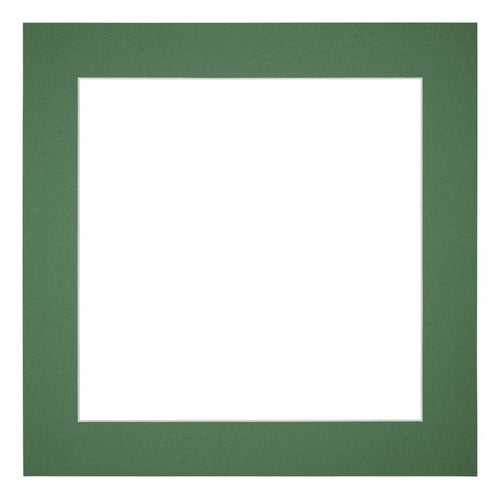 Passepartout Dimensione Cornice 45x45 cm - Formato Immagine 35x35 cm - Foresta Verde