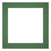 Passepartout Dimensione Cornice 30x30 cm - Formato Immagine 20x20 cm - Foresta Verde