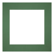 Passepartout Dimensione Cornice 40x40 cm - Formato Immagine 20x20 cm - Foresta Verde