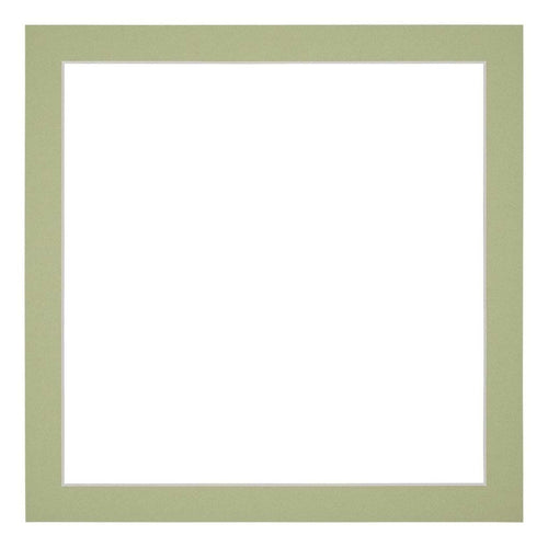 Passepartout Dimensione Cornice 55x55 cm - Formato Immagine 50x50 cm - Menta Verde