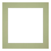 Passepartout Dimensione Cornice 35x35 cm - Formato Immagine 25x25 cm - Menta Verde