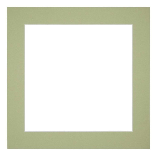 Passepartout Dimensione Cornice 35x35 cm - Formato Immagine 25x25 cm - Menta Verde