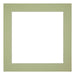 Passepartout Dimensione Cornice 35x35 cm - Formato Immagine 25x25 cm - Menta Verde