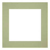 Passepartout Dimensione Cornice 30x30 cm - Formato Immagine 15x15 cm - Menta Verde