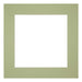 Passepartout Dimensione Cornice 30x30 cm - Formato Immagine 15x15 cm - Menta Verde