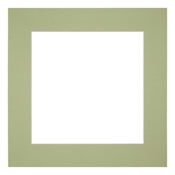 Passepartout Dimensione Cornice 50x50 cm - Formato Immagine 30x30 cm - Menta Verde