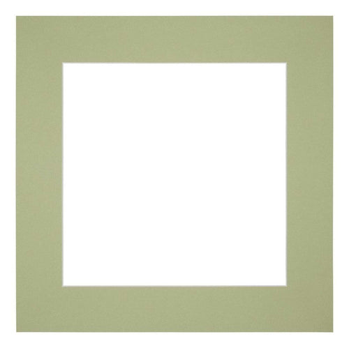 Passepartout Dimensione Cornice 40x40 cm - Formato Immagine 20x20 cm - Menta Verde