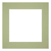 Passepartout Dimensione Cornice 25x25 cm - Formato Immagine 13x13 cm - Menta Verde
