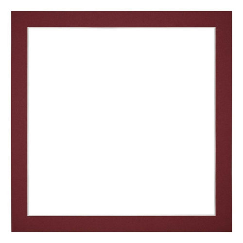 Passepartout Dimensione Cornice 35x35 cm - Formato Immagine 30x30 cm - Vino Rosso