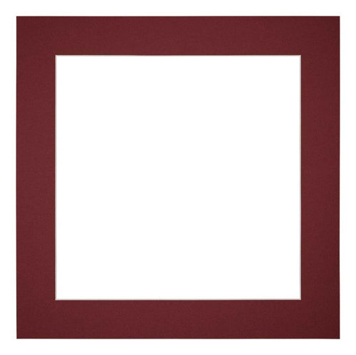 Passepartout Dimensione Cornice 50x50 cm - Formato Immagine 40x40 cm - Vino Rosso