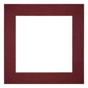 Passepartout Dimensione Cornice 50x50 cm - Formato Immagine 30x30 cm - Vino Rosso