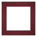 Passepartout Dimensione Cornice 50x50 cm - Formato Immagine 30x30 cm - Vino Rosso