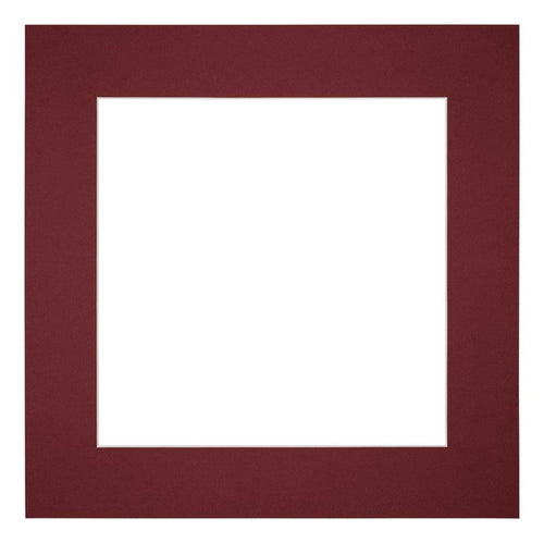 Passepartout Dimensione Cornice 45x45 cm - Formato Immagine 30x30 cm - Vino Rosso