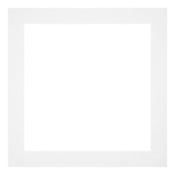 Passepartout Dimensione Cornice 20x20 cm - Formato Immagine 13x13 cm - Bianco