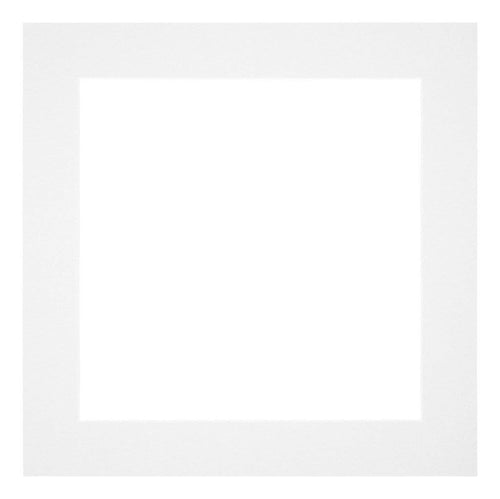 Passepartout Dimensione Cornice 35x35 cm - Formato Immagine 25x25 cm - Bianco