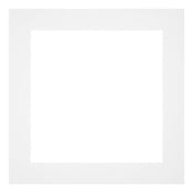 Passepartout Dimensione Cornice 50x50 cm - Formato Immagine 40x40 cm - Bianco