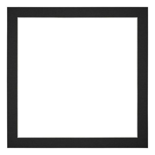 Passepartout Dimensione Cornice 55x55 cm - Formato Immagine 50x50 cm - Nero