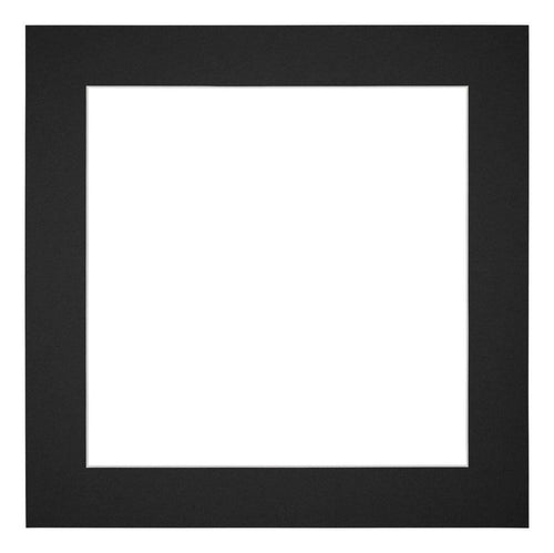 Passepartout Dimensione Cornice 35x35 cm - Formato Immagine 25x25 cm - Nero