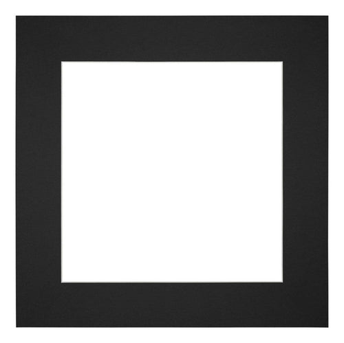 Passepartout Dimensione Cornice 45x45 cm - Formato Immagine 30x30 cm - Nero