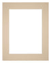 Passepartout Dimensione Cornice 24x30 cm - Formato Immagine 13x18 cm - Beige