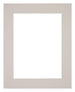 Passepartout Dimensione Cornice 25x30 cm - Formato Immagine 13x18 cm - Granito Grigio