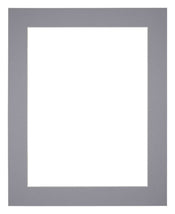 Passepartout Dimensione Cornice 40x55 cm - Formato Immagine 30x45 cm - Grigio