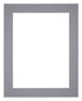 Passepartout Dimensione Cornice 40x55 cm - Formato Immagine 30x45 cm - Grigio