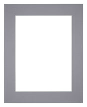 Passepartout Dimensione Cornice 24x30 cm - Formato Immagine 13x18 cm - Grigio