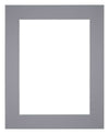Passepartout Dimensione Cornice 25x30 cm - Formato Immagine 13x18 cm - Grigio