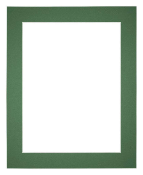 Passepartout Dimensione Cornice 40x45 cm - Formato Immagine 30x35 cm - Foresta Verde