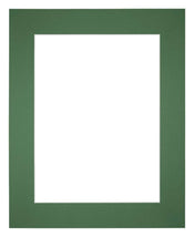 Passepartout Dimensione Cornice 24x30 cm - Formato Immagine 13x18 cm - Foresta Verde