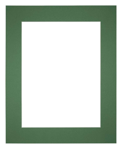 Passepartout Dimensione Cornice 24x30 cm - Formato Immagine 13x18 cm - Foresta Verde