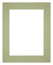 Passepartout Dimensione Cornice 25x30 cm - Formato Immagine 13x18 cm - Menta Verde