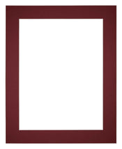 Passepartout Dimensione Cornice 25x30 cm - Formato Immagine 15x20 cm - Vino Rosso