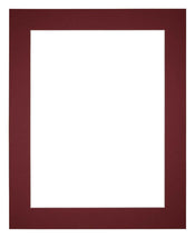 Passepartout Dimensione Cornice 60x70 cm - Formato Immagine 50x60 cm - Vino Rosso