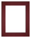 Passepartout Dimensione Cornice 25x30 cm - Formato Immagine 13x18 cm - Vino Rosso