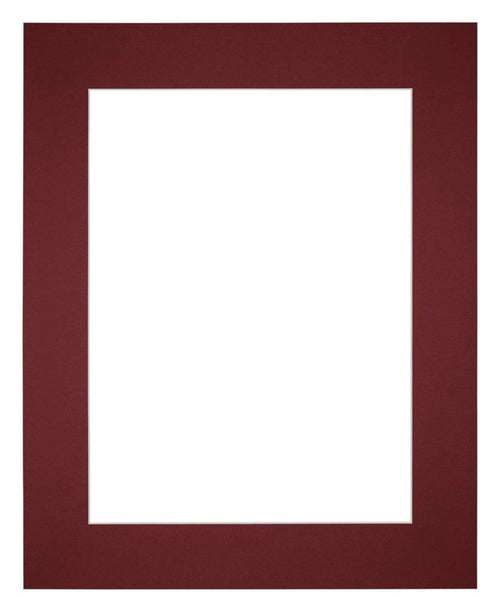 Passepartout Dimensione Cornice 25x30 cm - Formato Immagine 13x18 cm - Vino Rosso