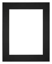 Passepartout Dimensione Cornice 25x30 cm - Formato Immagine 13x18 cm - Nero