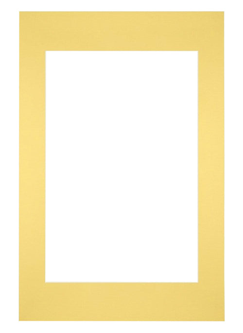 Passepartout Dimensione Cornice 40x60 cm - Formato Immagine 30x45 cm - Giallo