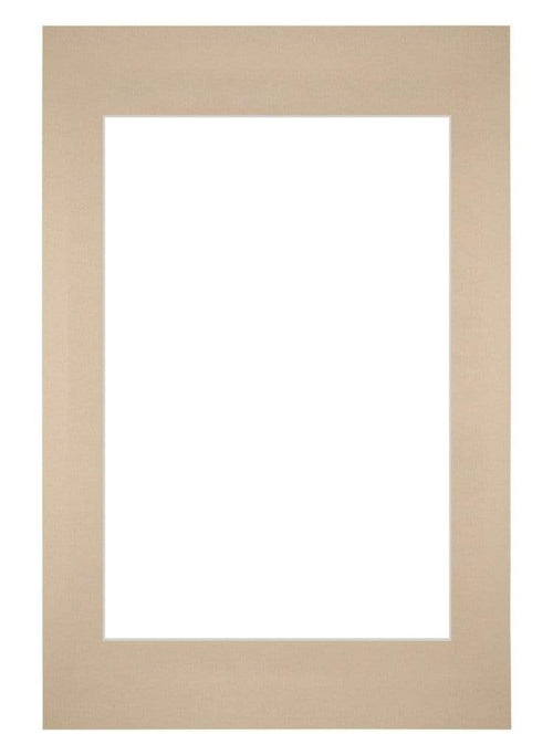 Passepartout Dimensione Cornice 40x60 cm - Formato Immagine 30x45 cm - Beige