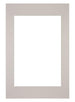 Passepartout Dimensione Cornice 40x60 cm - Formato Immagine 30x45 cm - Granito Grigio