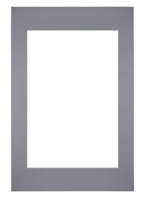 Passepartout Dimensione Cornice 40x60 cm - Formato Immagine 30x45 cm - Grigio