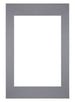 Passepartout Dimensione Cornice 40x60 cm - Formato Immagine 30x45 cm - Grigio